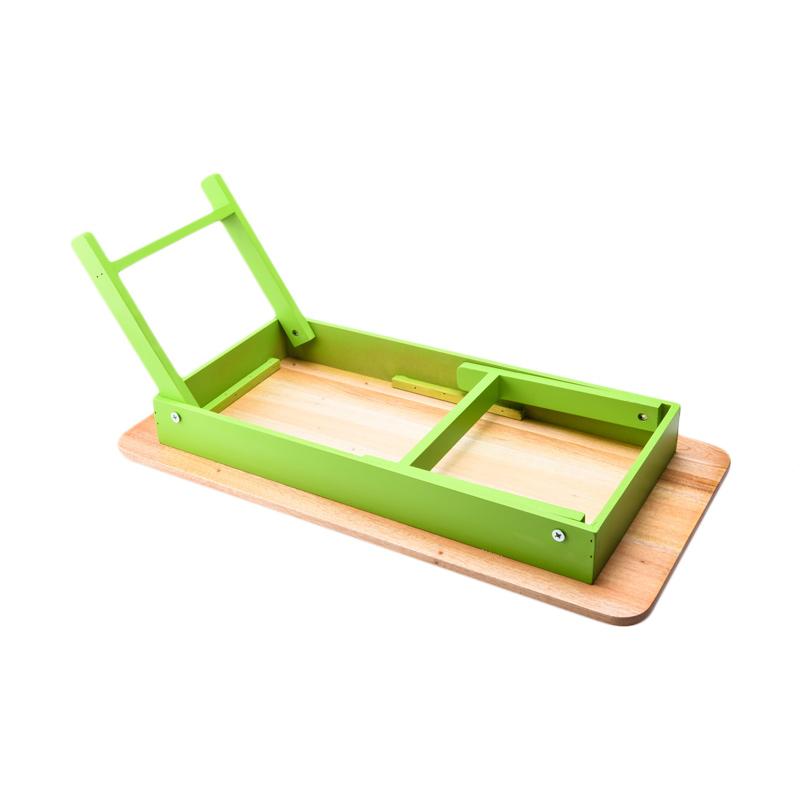 Jual Infinia Home IF-00095G Solid Wood Top Meja Gambar ...