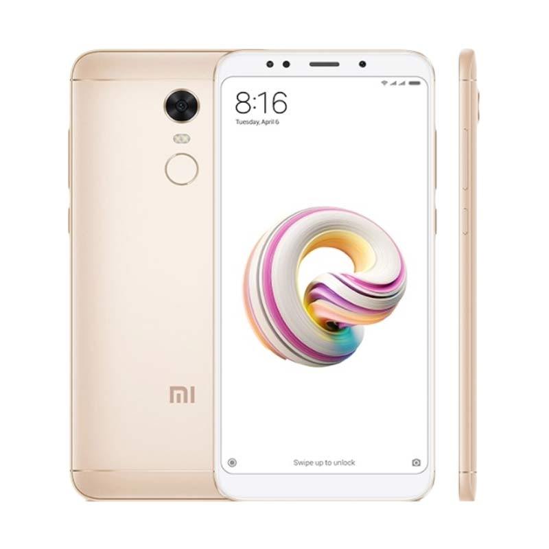 Jual Xiaomi Redmi 5 Plus Smartphone - Gold [64GB/ 4GB