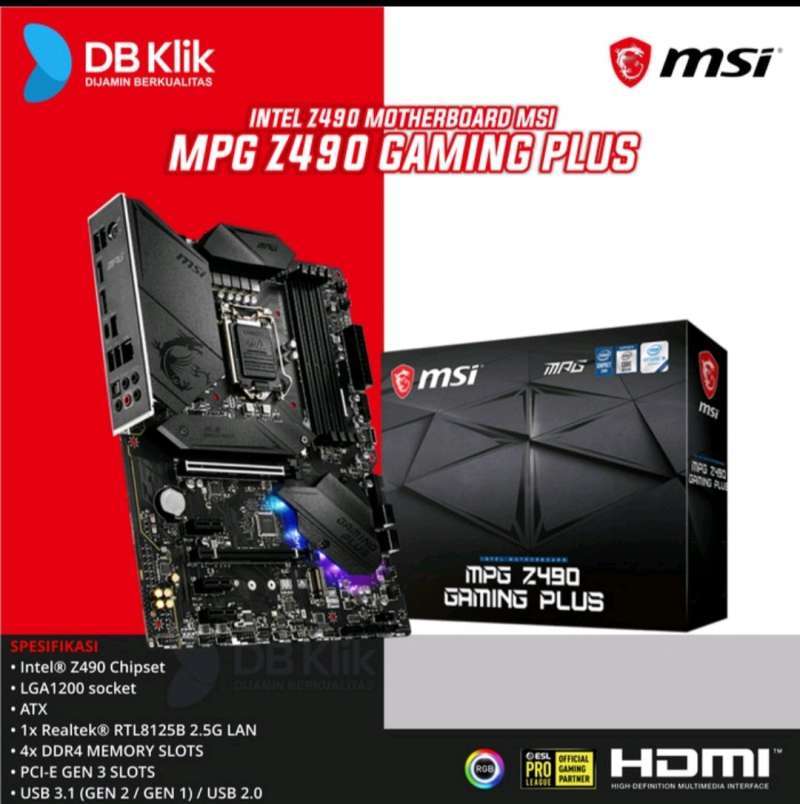Jual MSI MOTHERBOARD MPG Z490M GAMING EDGE WIFI di Seller RaynShop ...