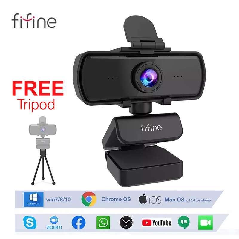 Jual FIFINE K420 1440P 2K 4MP Full HD Webcam with NC Microphone not ...
