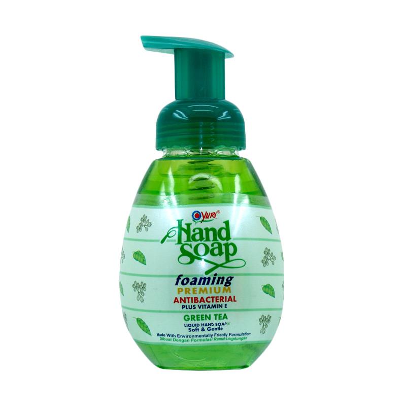 Jual Yuri Foaming Premium Antibacterial Green Tea Hand Soap Pump [410