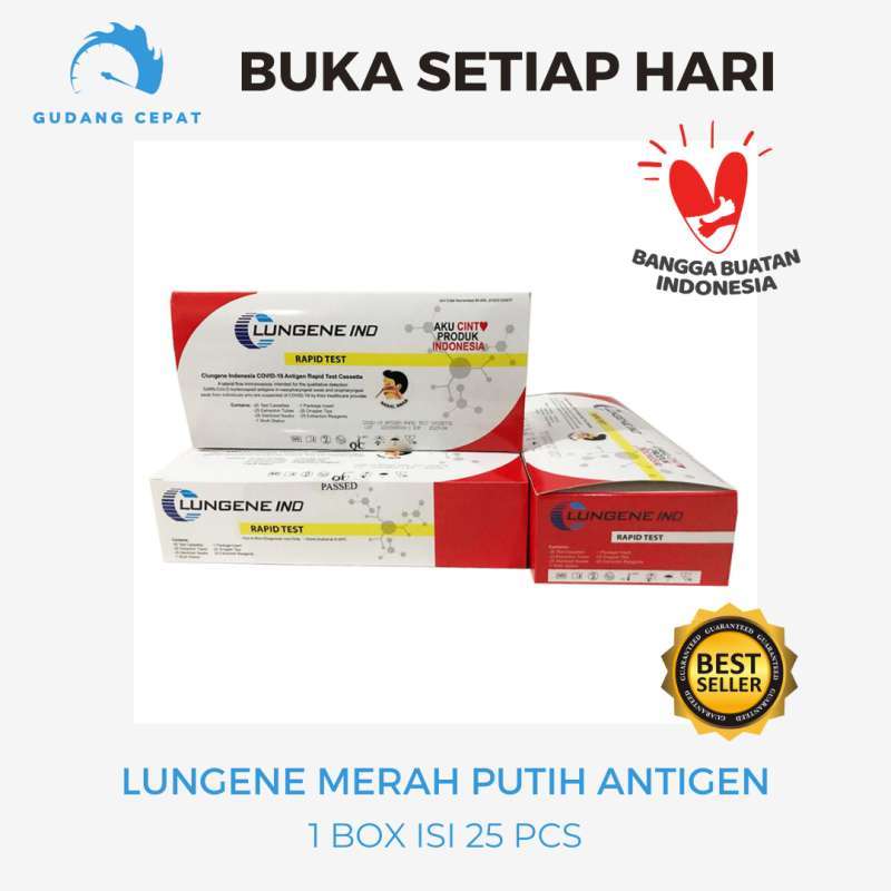 Jual Alat Test Swab Antigen Hidung Original Merah Putih Satuan 1 set