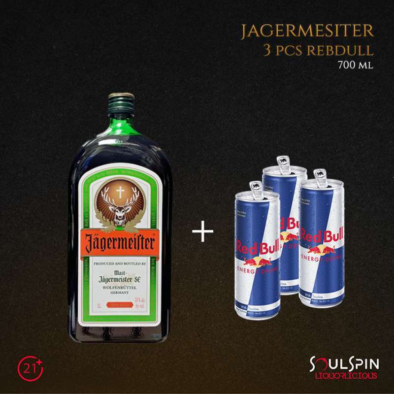 Jual Jagermeister 700ml + 3 Red Bull di Seller SOULSPIN Liquorlicious Official Store Kota