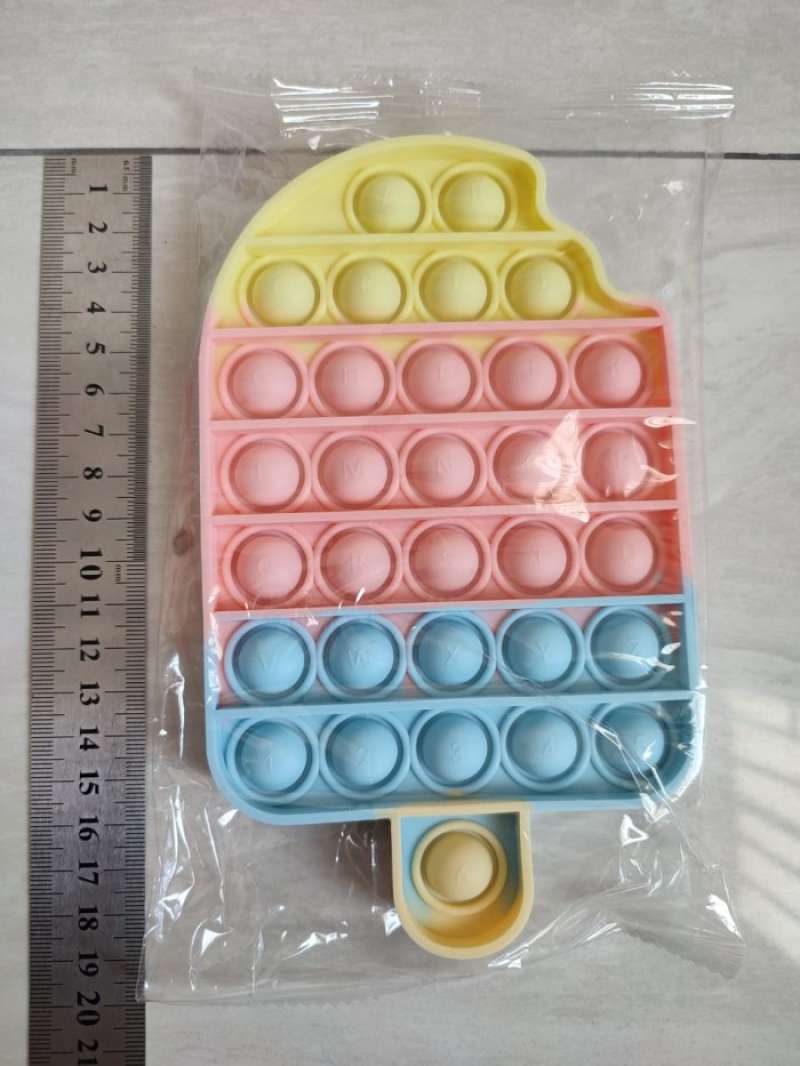 Jual Mainan Pop It Ice Cream Board Game Push Bubble Anti Stress Untuk