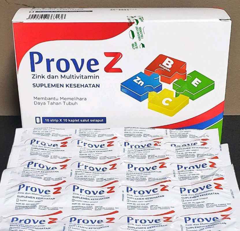 Jual PROVE Z multivitamin 1 BOX ori isi 100 tablet di Seller Sehat
