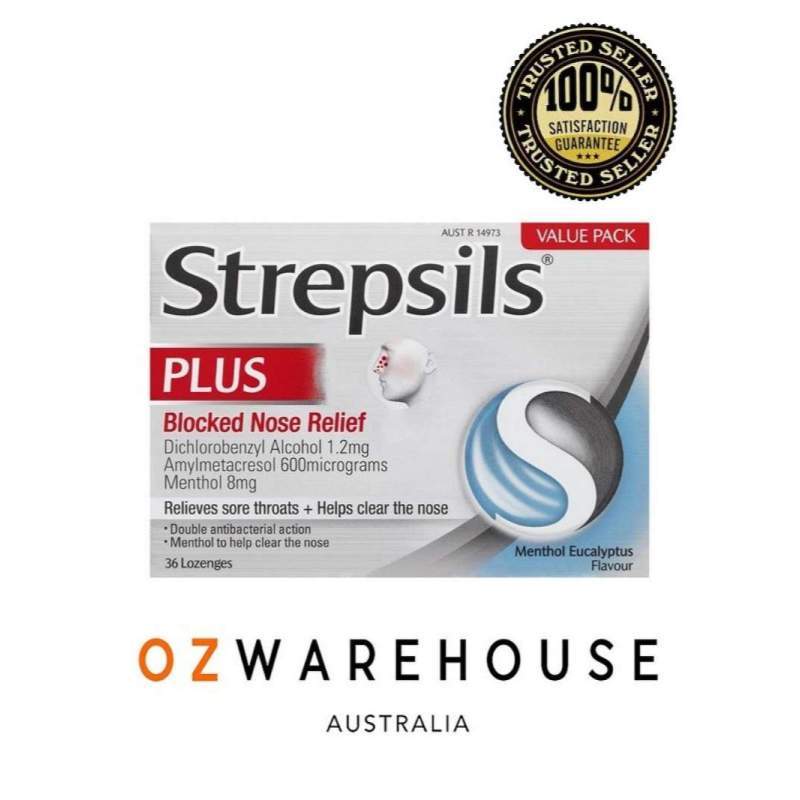 Jual Strepsils Plus Blocked Nose Relief 36 Lozenges di Seller Ozwarehouse Australia Blibli