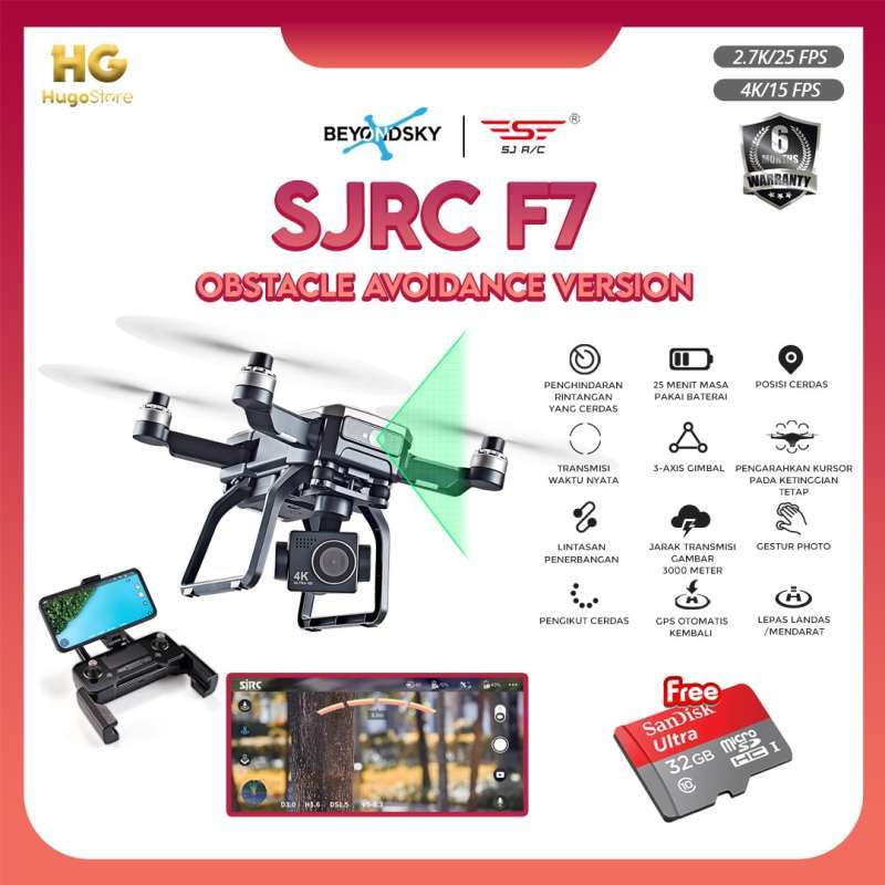Promo SJRC BEYONDSKY F7 SPECIAL EDITION GPS 3KM 3AXIS GIMBAL 4K GARANSI