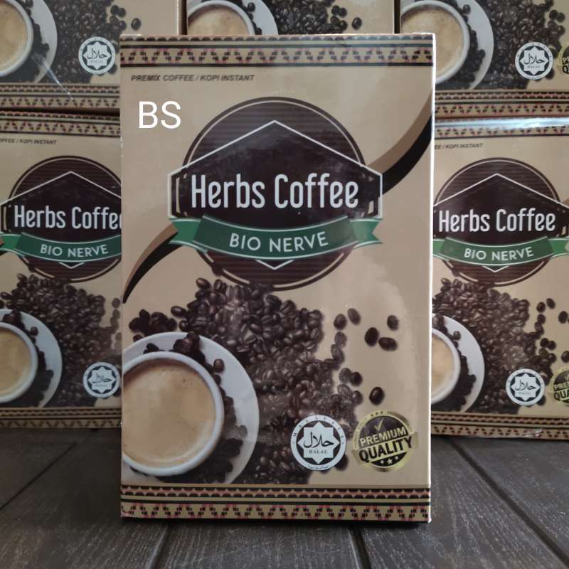 Jual HERBS COFFEE BIO NERVE ORIGINAL BOX KOPI HERBAL KEMASAN BARU