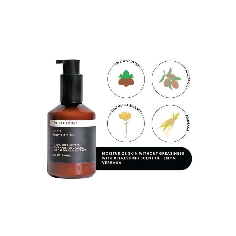 Promo THE BATH BOX Fresh Body Lotion (kulit kering/bersisik/eksim