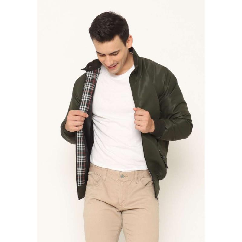 Jual 17SEVEN JAKET HARRINGTON BASIC GREEN ARMY D814 di Seller berkah
