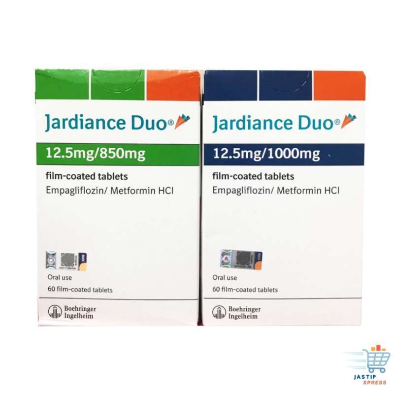 Jual JARDIANCE DUO 12.5/850mg - 12.5/1000mg 60 Tablets, Warna 12.5