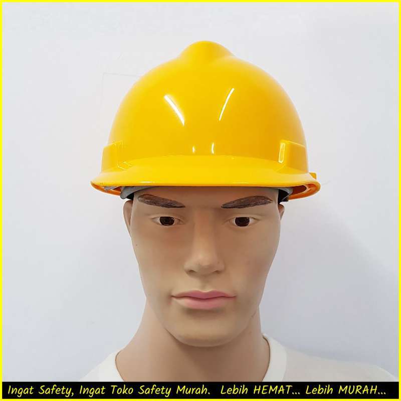 Jual Helm Proyek Safety Helmet Kuning Standar Sni Msa Lokal + Inner