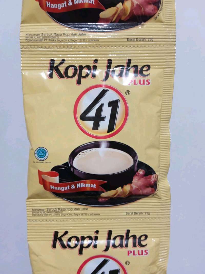 Jual Kopi Jahe Merah 41 Bubuk Asli Murni Per Renceng Isi 10 Sachet Di