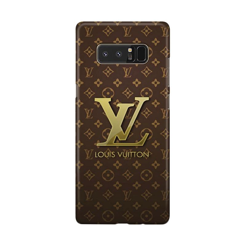 Jual Indocust   omcase Louis Vuitton Logo Gold Cover Hardcase