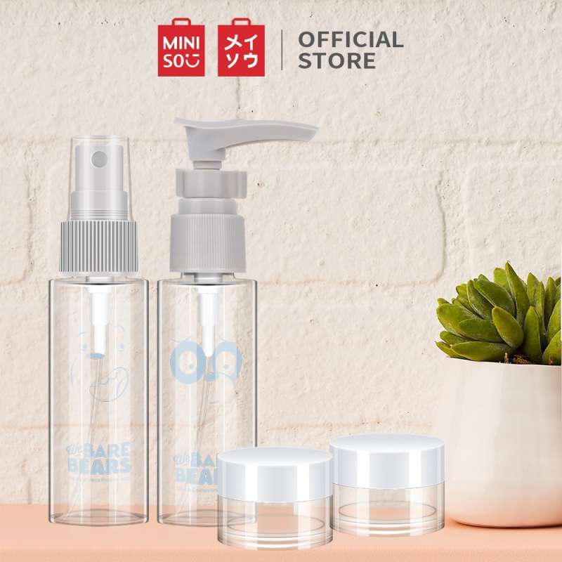 Jual Miniso Official Botol Travel Set We Bare Bears Travel Kit Di