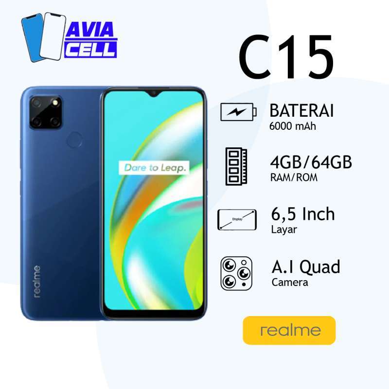 Jual REALME C15 4/64 RAM 4GB INTERNAL 64GB GARANSI RESMI INDONESIA di ...