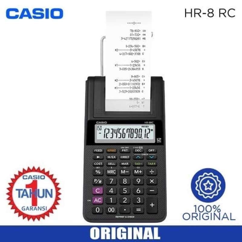 Jual Casio Kalkulator Struk (printing Calculator) 12 Digit Hr8rc