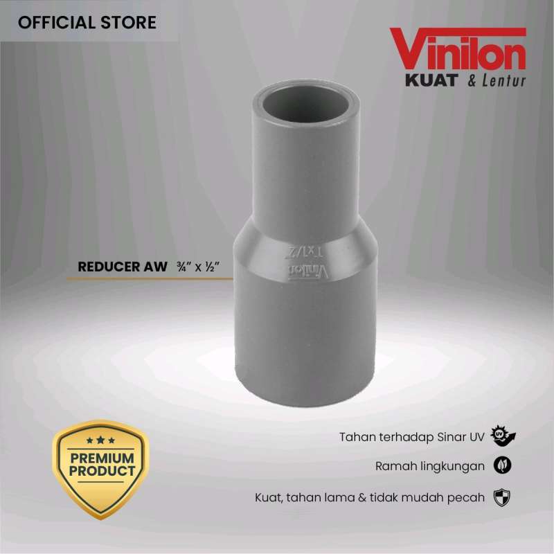Jual Reducer PVC AW 3/4 x 1/2 Inch Vinilon di Seller Vinilon Group