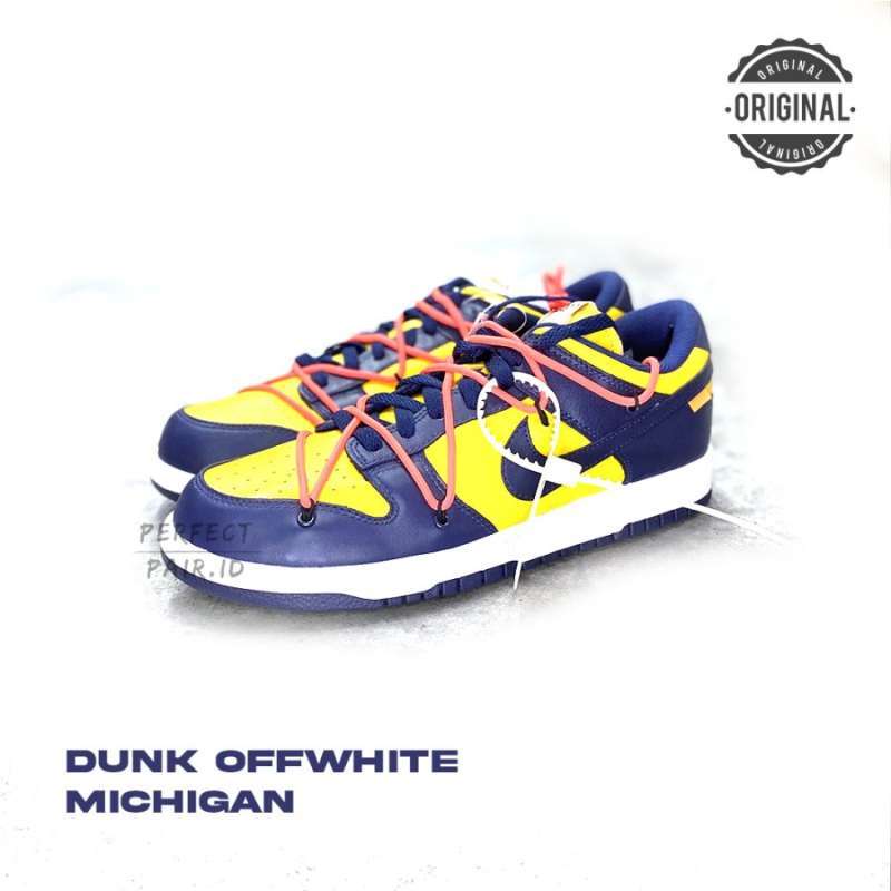 nike off white dunk michigan