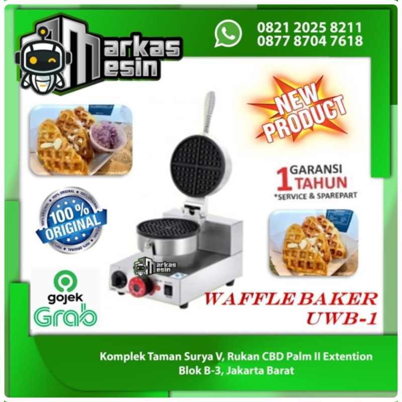 Jual Waffle Baker / Mesin Pembuat Waffle Listrik Uwb1 King Chef Kode