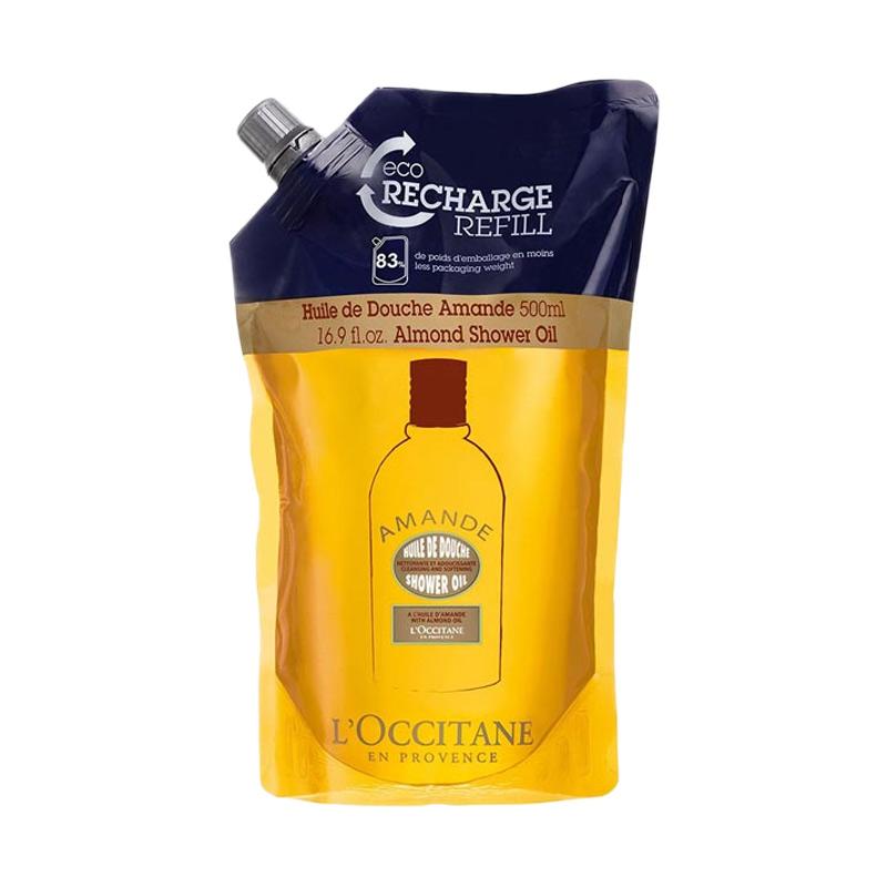 Jual L'Occitane Almond Moist Shower Oil [500 mL/ Refill] di Seller