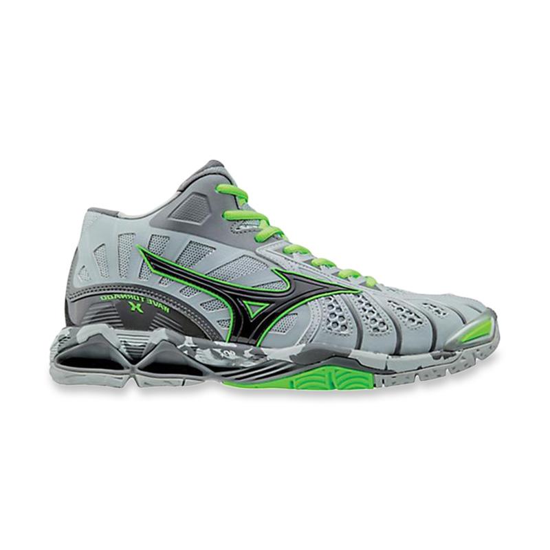 Jual Mizuno Wave Tornado X MID High-Rise Black Green Gecko
