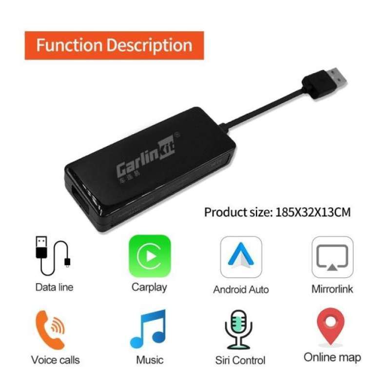 Jual CARLINKIT Wireless Dongle Carplay Android Auto Android Headunit ...
