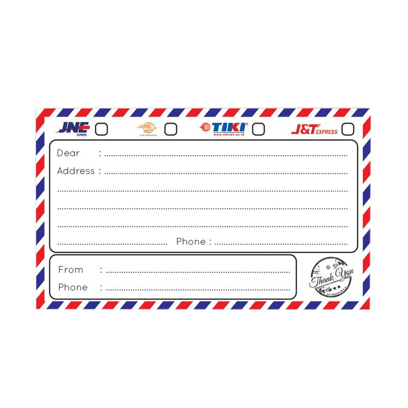 Template Label Pengiriman Online Shop mosi