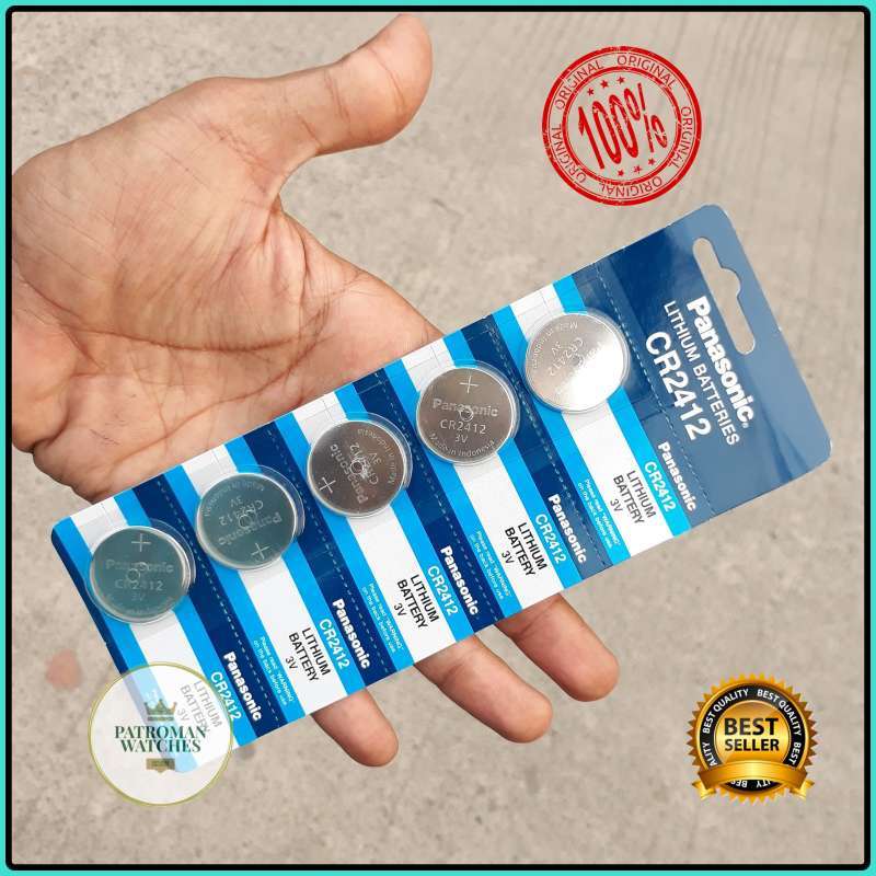 Promo BATERAI BATTERY BATRE PANASONIC CR-2412 CR2412 CR 2412 ASLI 3V