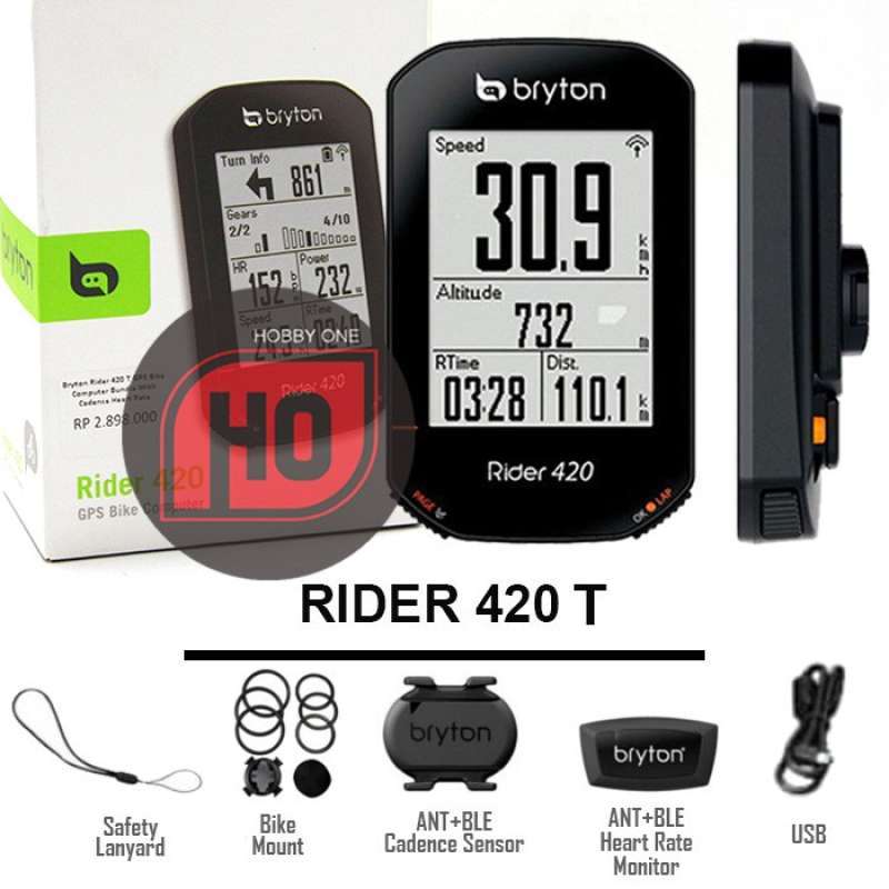 Jual Bryton Rider 420 T Gps Cadence Heart Rate Bike Computer Bundle Di