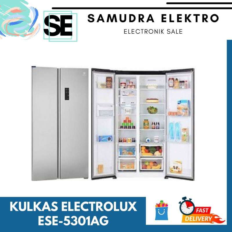 Jual KULKAS ELECTROLUX ESE5301AG SIDE BY SIDE INVERTER ESE5301AG 500L