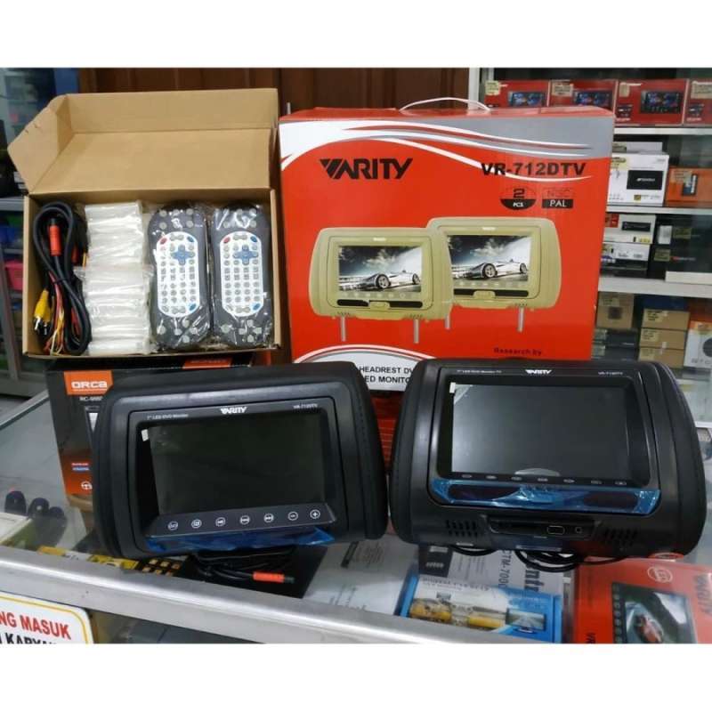 Jual Headrest Monitor mobil Varity VR 712 DTV 7 inch DVD LED di Seller