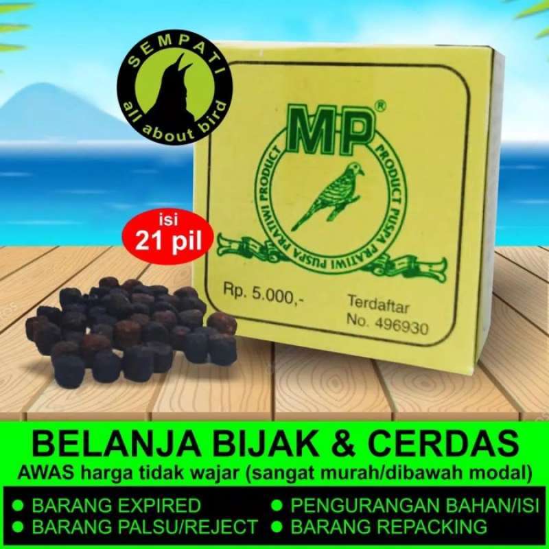 Jual MP PIL PERKUTUT HIJAU GOLDEN BIRD JAMU OBAT VITAMIN BURUNG
