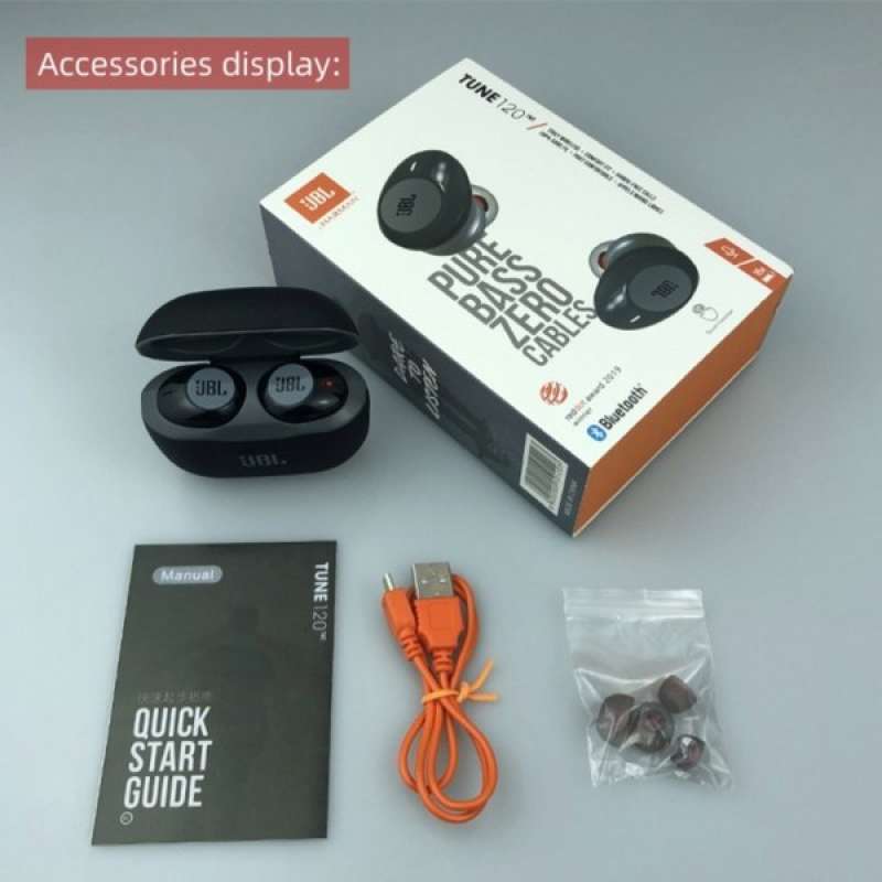 Jual Headset Bluetooth Jbl Tune 120 Tws T120 True Wireless Earphone