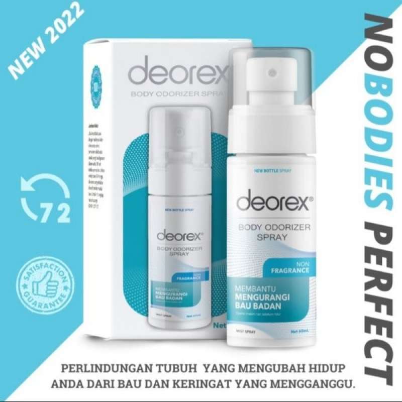 Promo Deorex Body Odorizer Non Fragrance 60 Ml Diskon 9% Di Seller ...