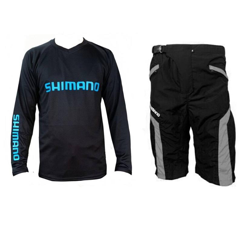 Jual Shimano Downhill Baju Sepeda Plus Celana Padding Set