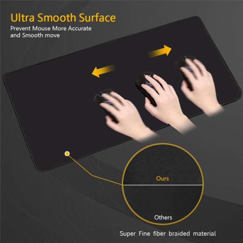 Jual GAMING MOUSE PAD BESAR LARGE DESK MAT XL TEBAL SENSITIVITY ANTI