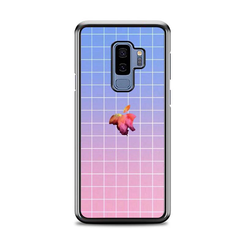 Jual Hardcase Casing Custom Samsung Galaxy S9 Plus Apple Pattern Square
