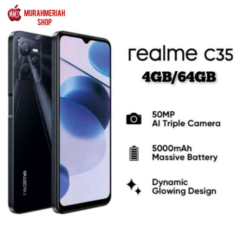 Jual Realme C35 Smartphone [4GB/64GB] Garansi Resmi - Black di Seller ...