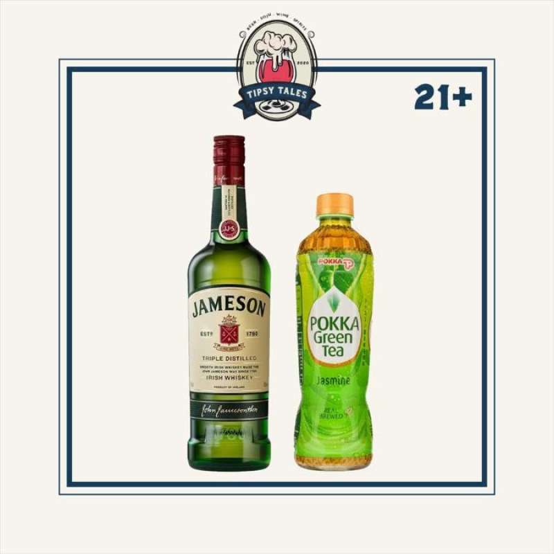 Promo Jameson irish whisky 750 ml + Free Pokka Green Tea 450 ML Diskon 13 di Seller Tipsytales