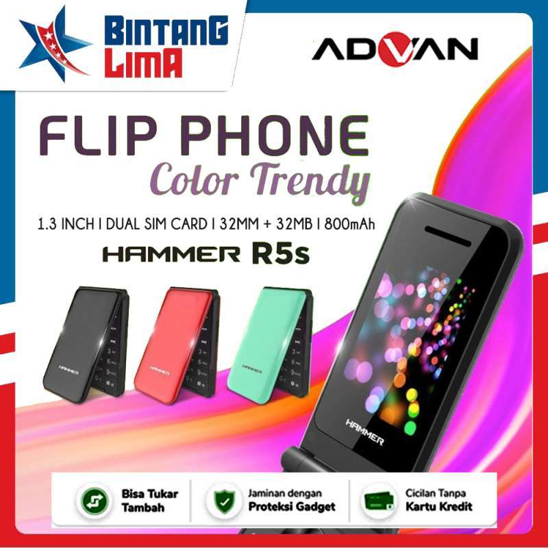 Jual Advan Hammer R5s Flip Phone Dual Sim Garansi Resmi Di Seller ...