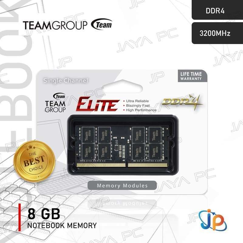 Promo Memory Ram Team Elite Sodimm Ddr4 Pc25600 3200mhz 8gb Diskon 37% ...