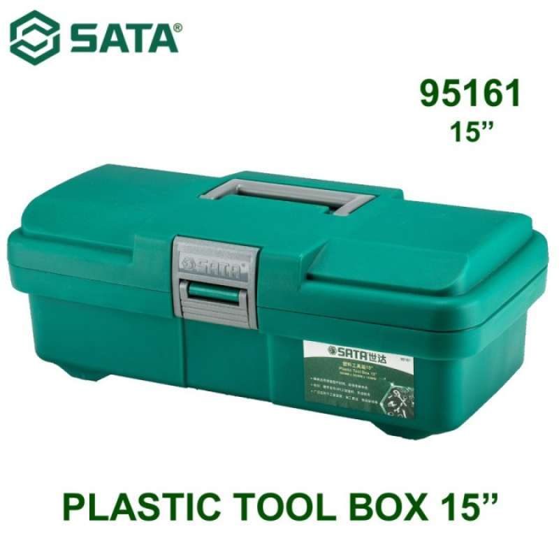 Jual Tool Box Plastik 95161 Plastic Tool Box 15â€ Sata Tools di Seller