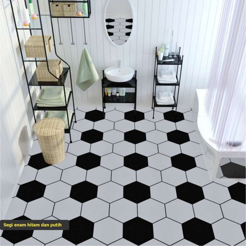 Promo Wallpaper Stiker Lantai Untuk Dinding Tebal Perekat Diri Toilet
