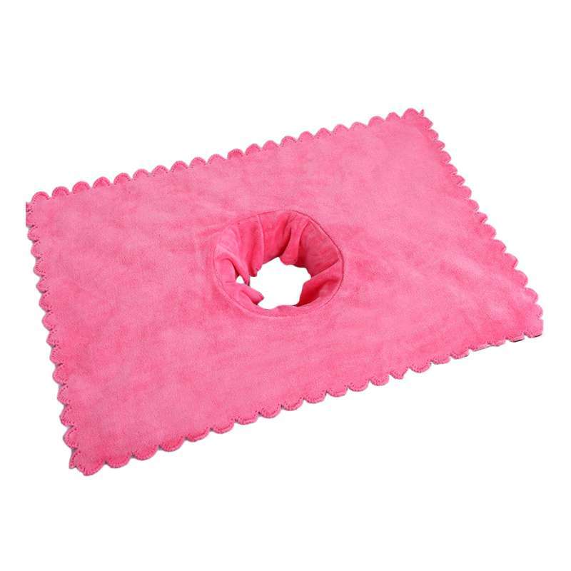 Promo Massage Table Sheet Covers with Face Hole Satin Strip Soft for Massage Bed Pink Diskon 33