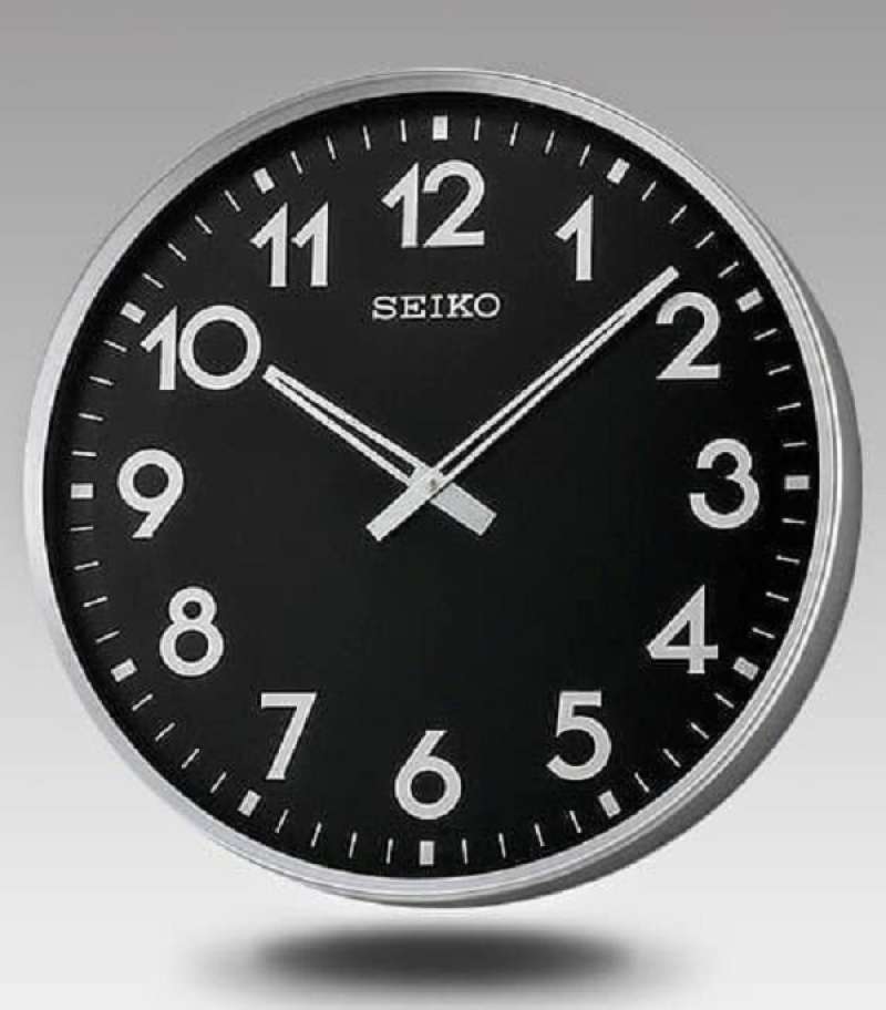 Promo Jam Dinding Seiko QXA560A Original Black Jam Kantor QXA560 Diskon