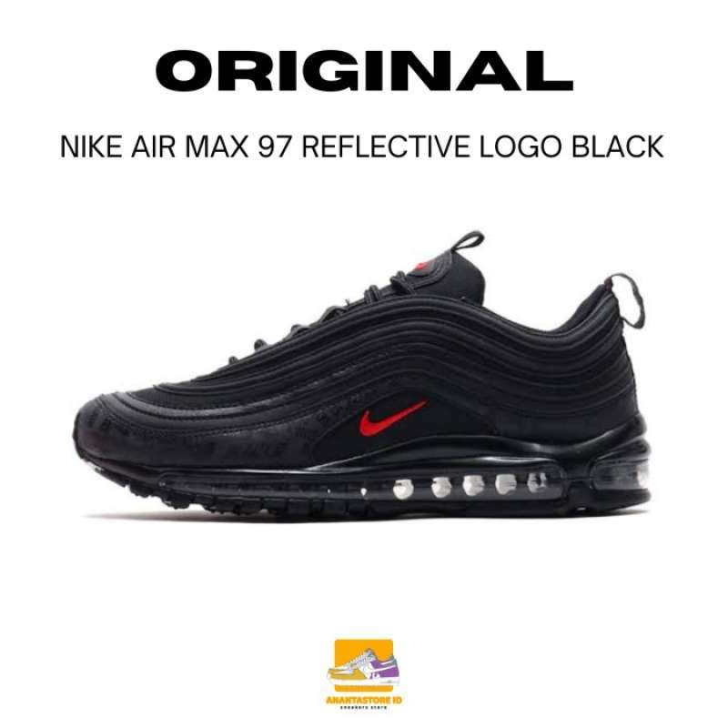 air max 97 reflective logo black