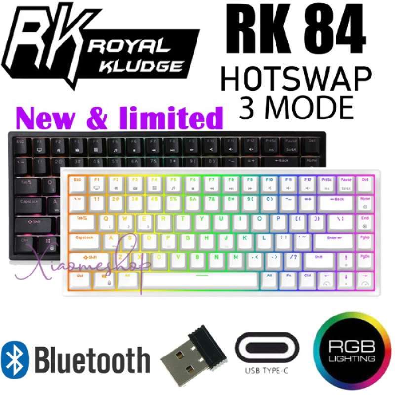 Jual Royal Kludge Rk84 Rgb Wireless Bluetooth Mechanical Keyboard Di ...