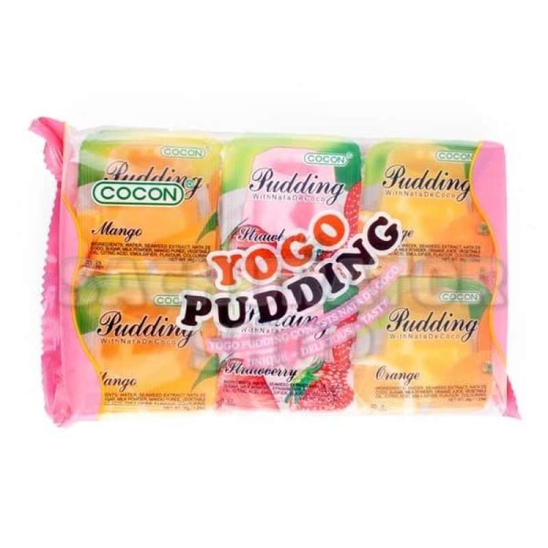 Jual Agar agar Jeli Puding Kokon Cocon Yogo Pudding Assorted Fruit