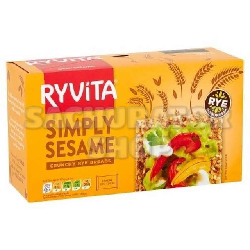 Jual Biskuit Krakers Rivita Ryvita Crunchy Rye Breads Simply Sesame
